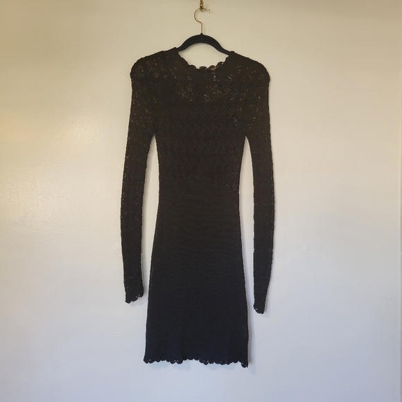 Free People Crochet Black Dress Size XS - Picture 12 of 12